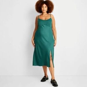 Green Slip Tank Dress – A New Day 3x